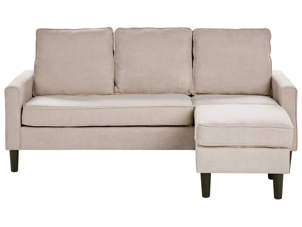 Sofa dla 3 osób AVESTA  Beżowy z otomaną