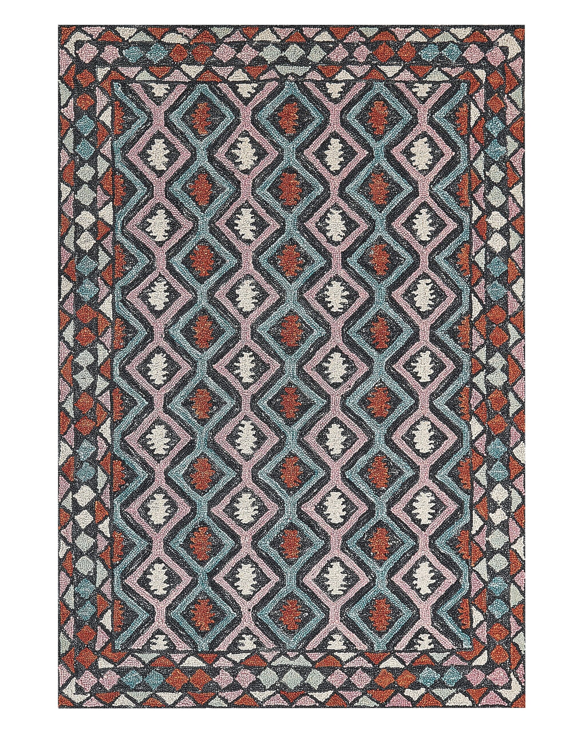 Dywan HAYMANA Kolorowy 140 x 200 cm Wełna
