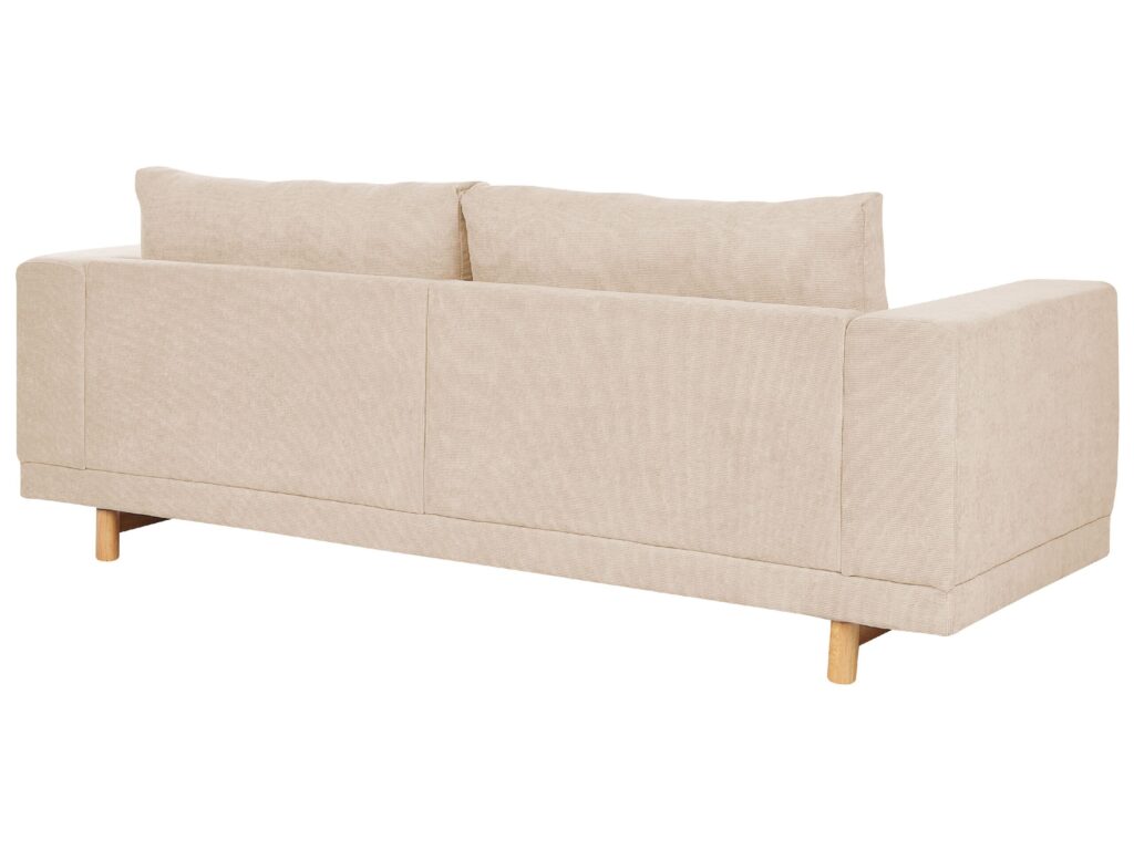 Sofa dla 3 osób NIVALA Sztruks Beżowy - obrazek 6