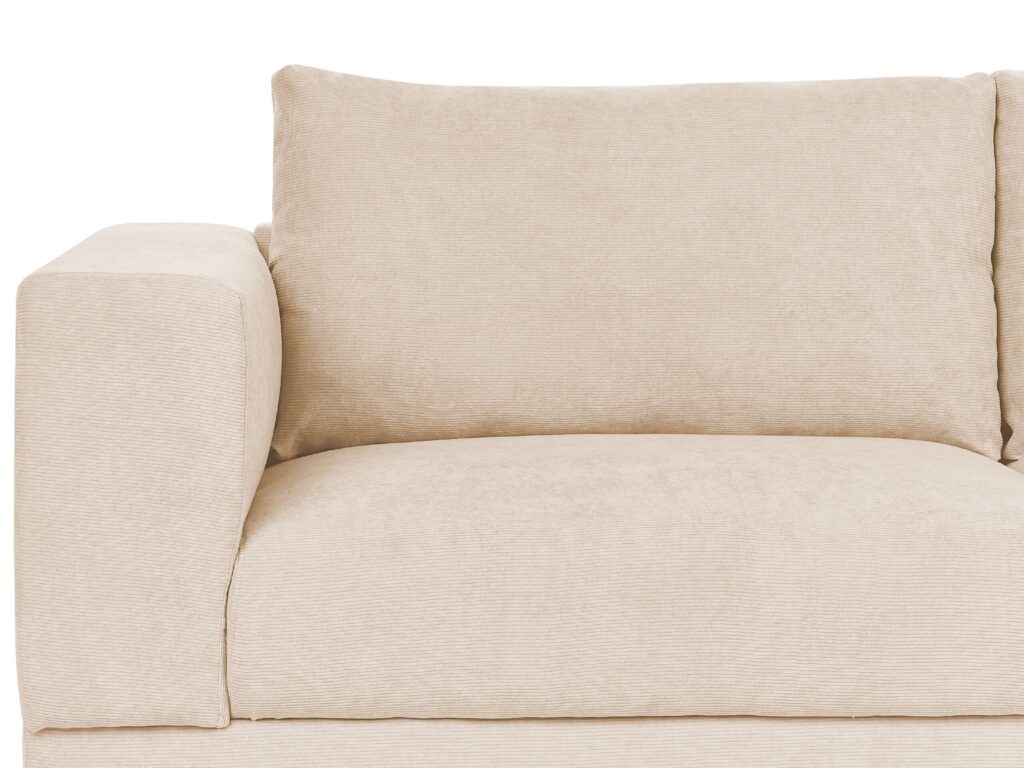 Sofa dla 3 osób NIVALA Sztruks Beżowy - obrazek 7