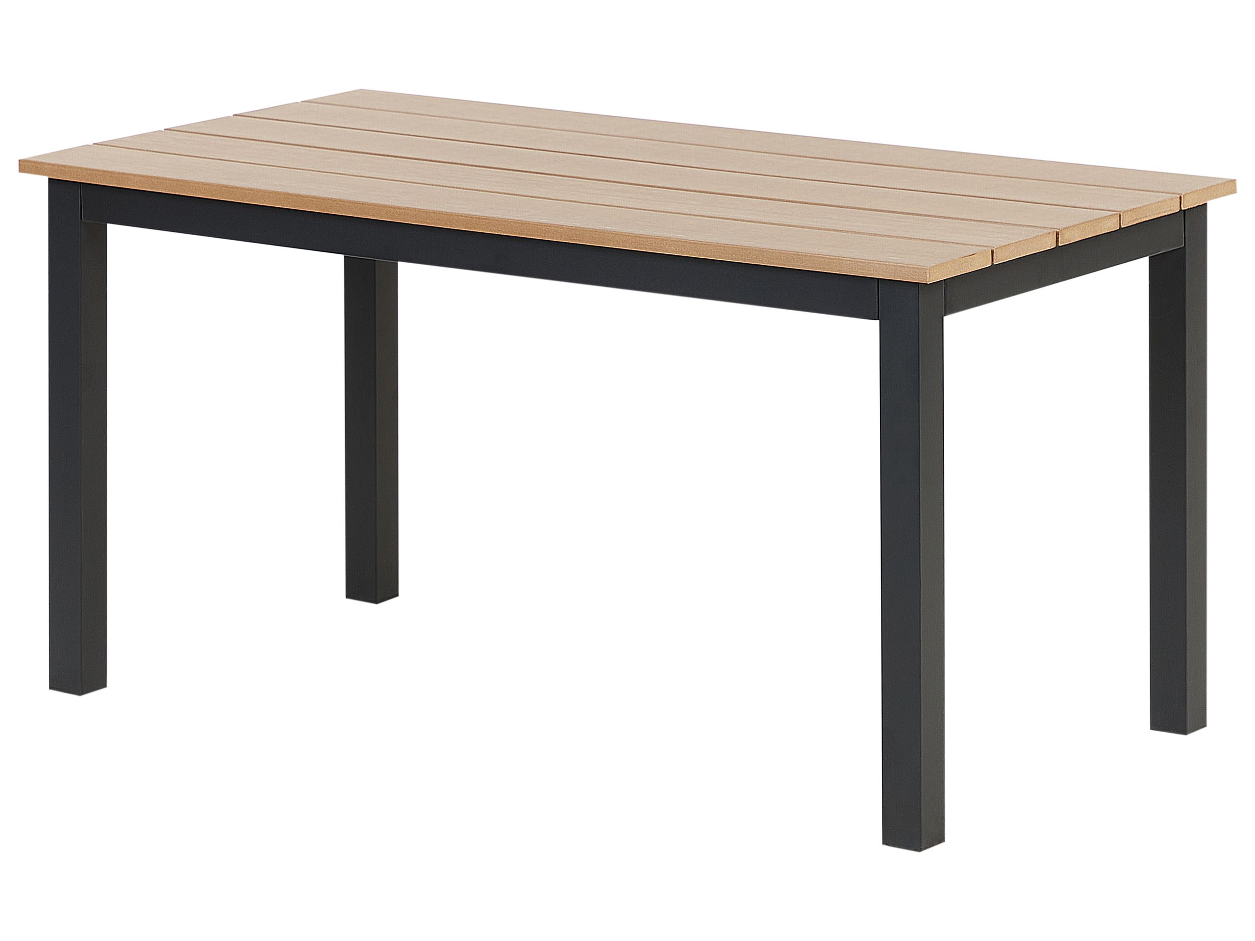 Stół ogrodowy MESSINA 100 cm 52 cm Czarny