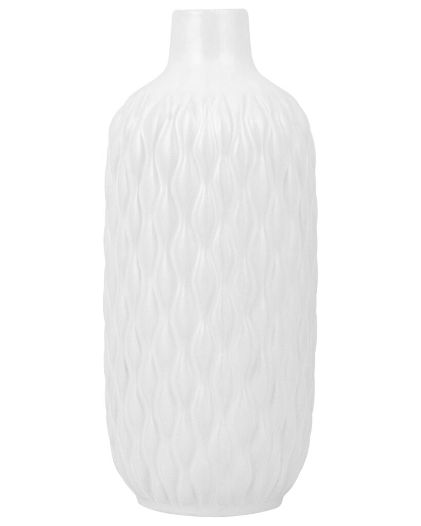 Wazon dekoracyjny EMAR Kamionka 31 cm Biały