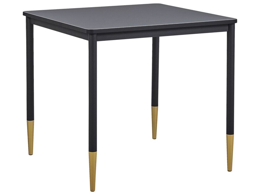 Stół do jadalni SHALFORD Czarny 80 cm 80 cm