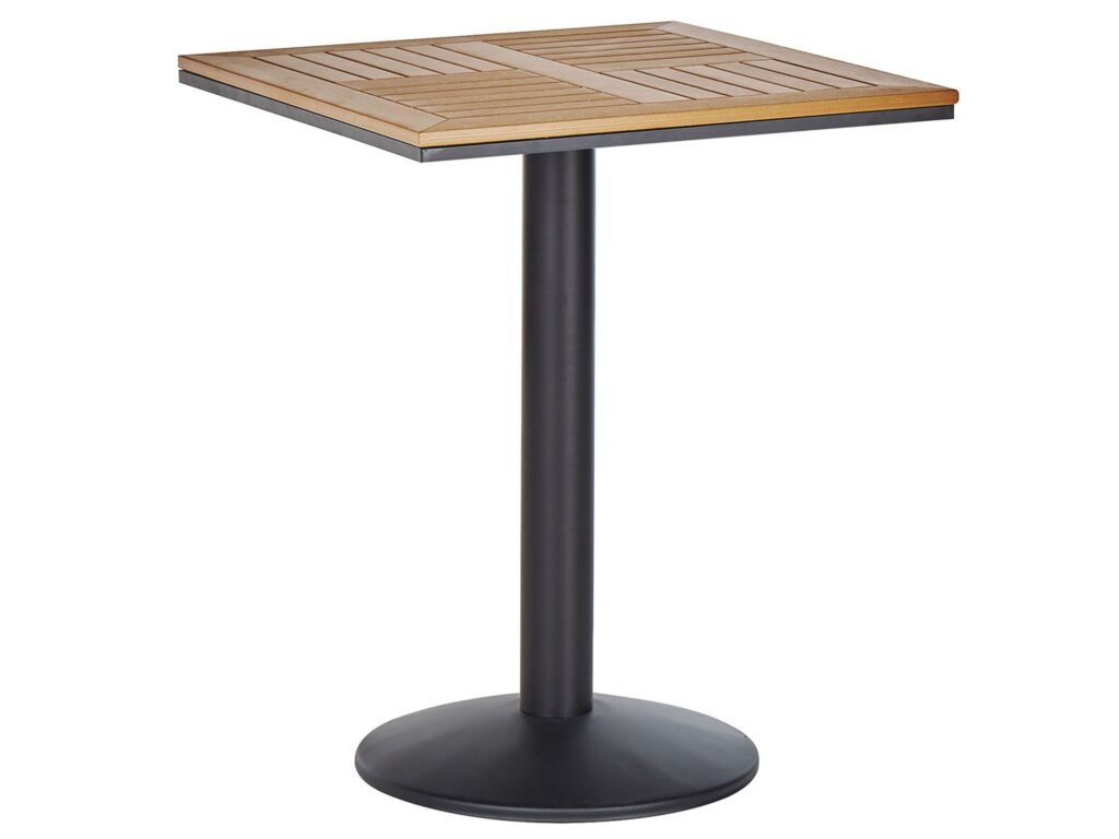 Stolik bistro PALMI 60 cm 60 cm Imitacja drewna Brązowy