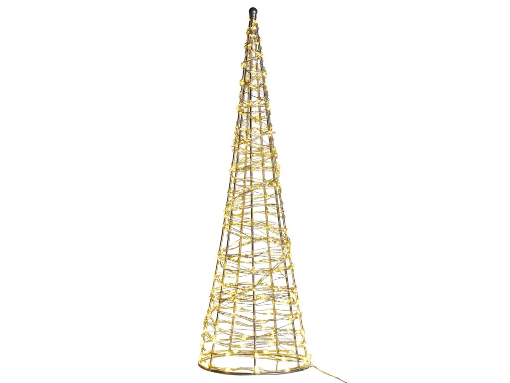 Dekoracja ogrodowa LED KOTALA Choinka 57 cm Srebrny