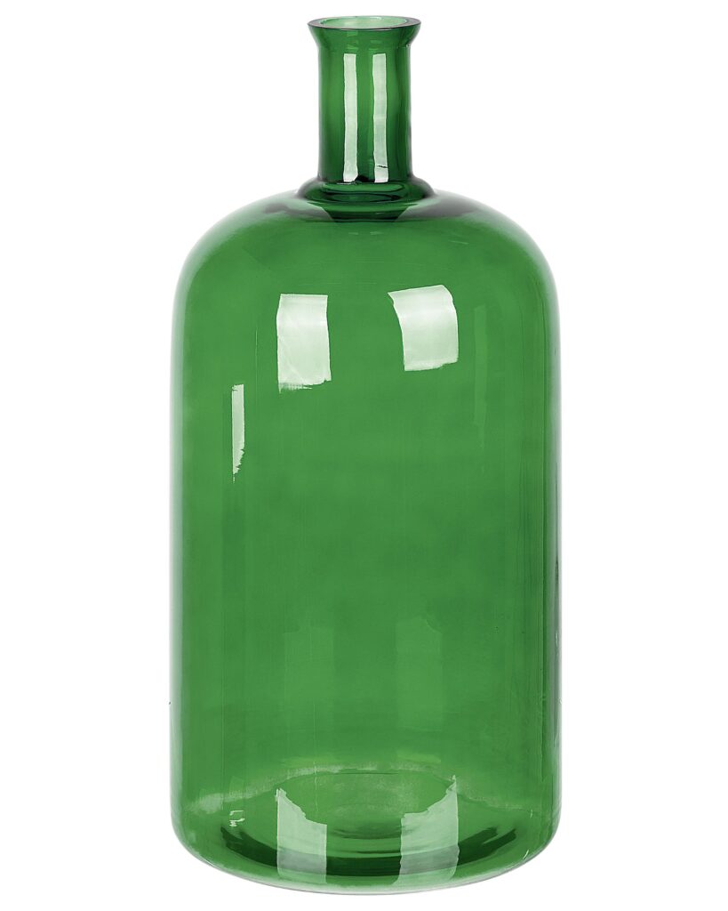 Wazon na kwiaty KORMA Szkło 45 cm Szmaragdowy
