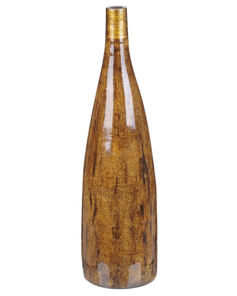Wazon na kwiaty BURGOS Ceramika 52 cm Brązowy