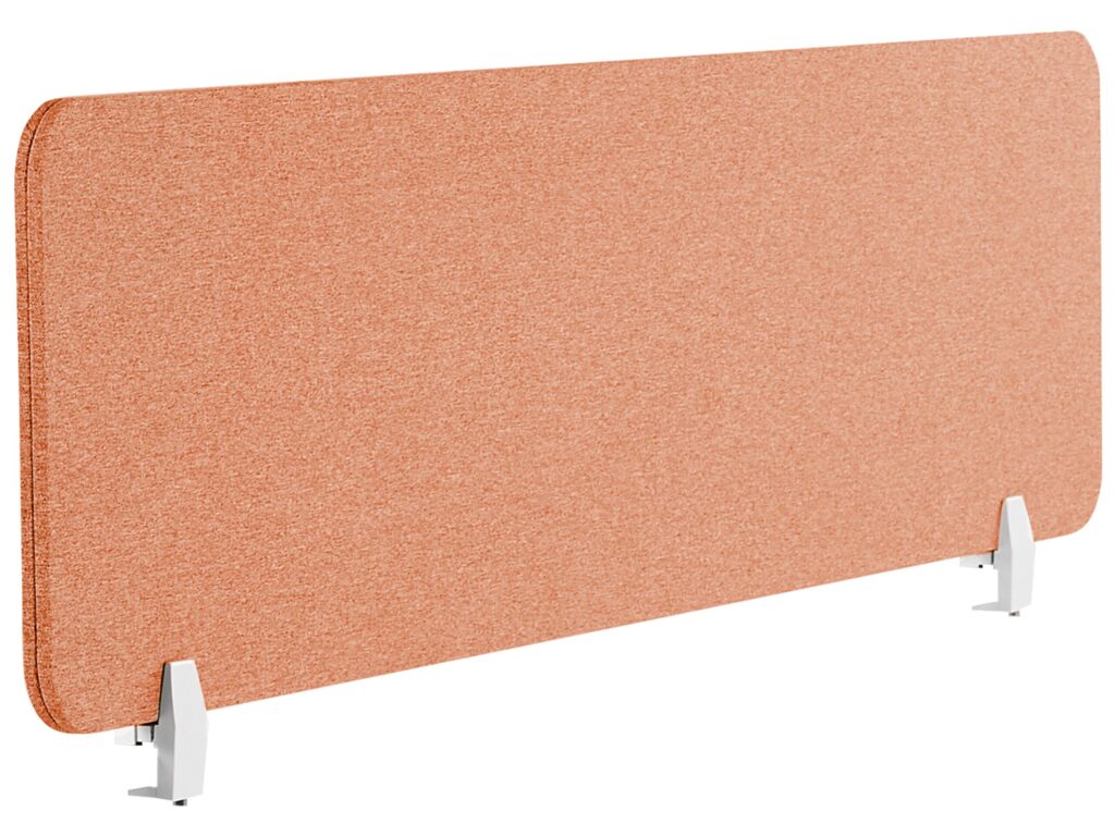 Przegroda na biurko 160 x 40 cm czerwona WALLY