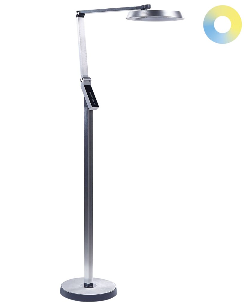 Lampa podłogowa LED CARINA Ze ściemniaczem Metal Srebrny