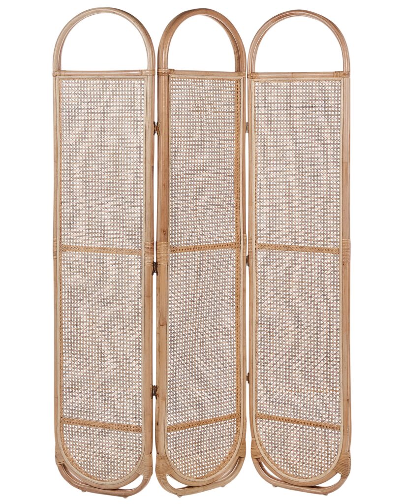 3-panelowy parawan pokojowy CORTONA Jasnobrązowy 118 cm 180 cm