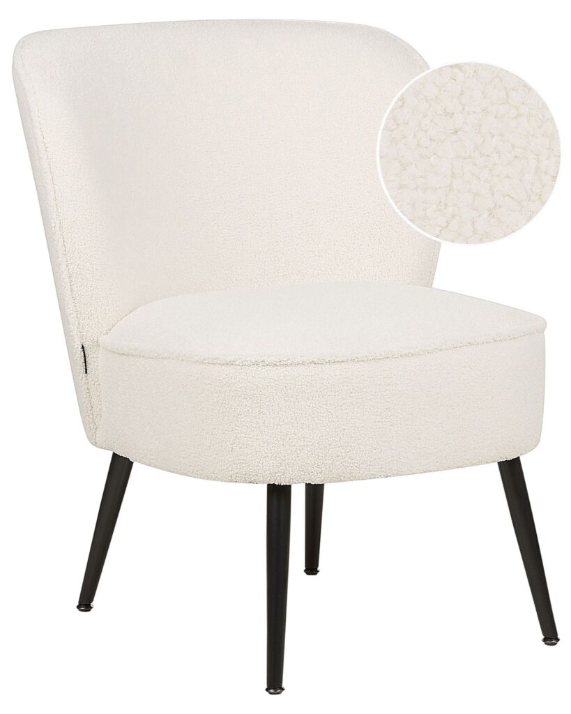 Fotel VOSS Boucle Biały