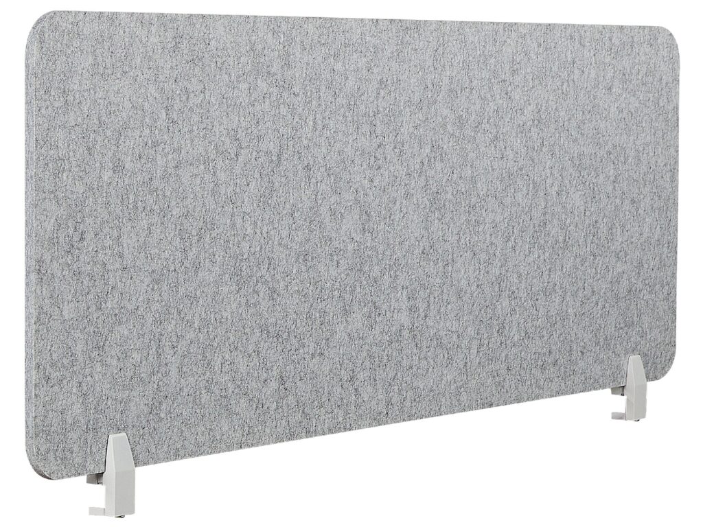 Przegroda na biurko 160 x 50 cm szara SPLIT