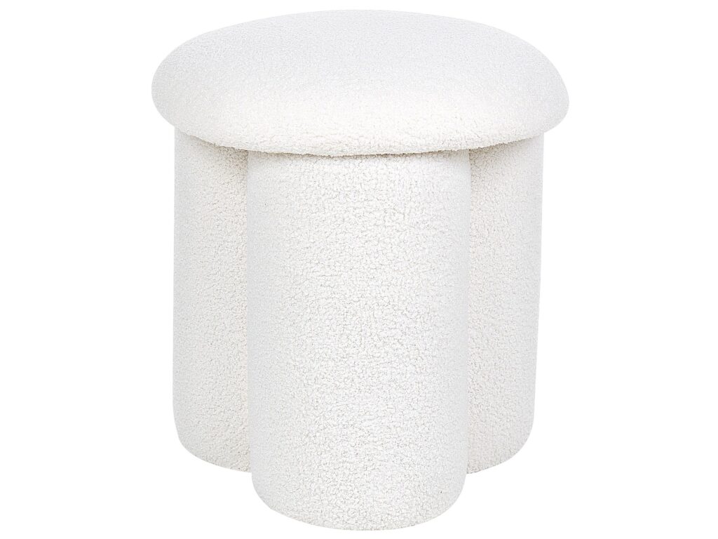 Puf CARRINGTON Boucle Złamana biel - obrazek 4