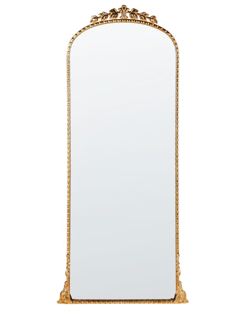 Lustro ścienne LIVRY 51 cm 114 cm Metal Złoty