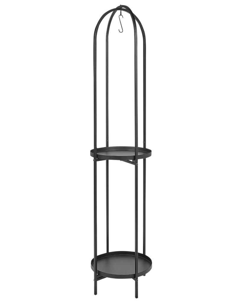 Stojak na kwiaty TAMARIX Metal 35 cm Czarny