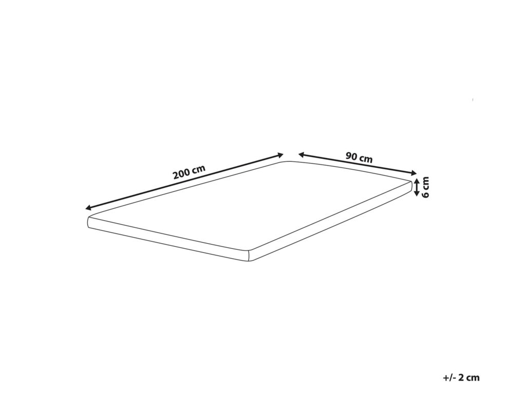 Materac nawierzchniowy GRACIOUS 90 x 200 cm - obrazek 3