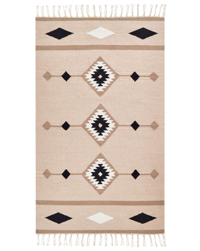 Dywan BERDIK Kolorowy 80 x 150 cm Bawełna Kilim