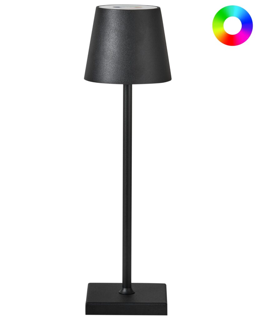 Bezprzewodowa lampa stołowa LED VALIRA Metal Czarny