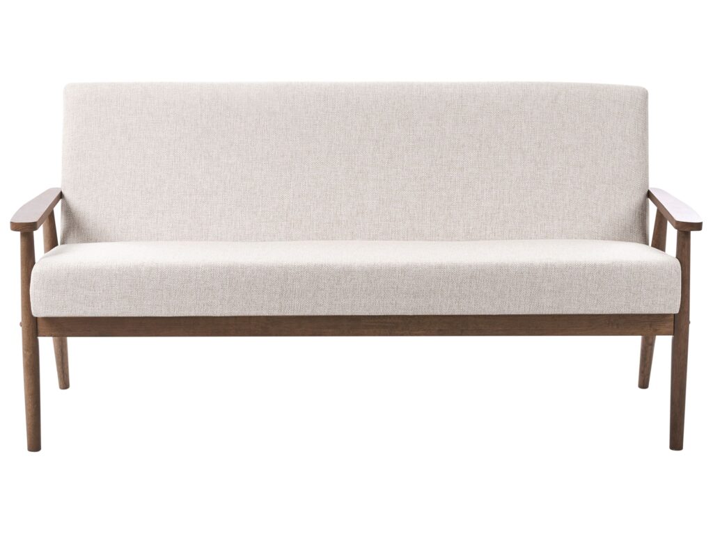 Sofa dla 3 osób ESRUM  Ciemny brąz/ beżowy