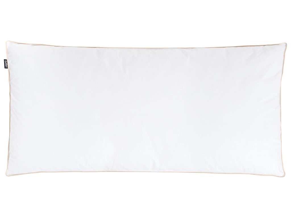 Poduszka trzykomorowa ETNA Niska Kacze pióra i puch 40 x 80 cm Biały