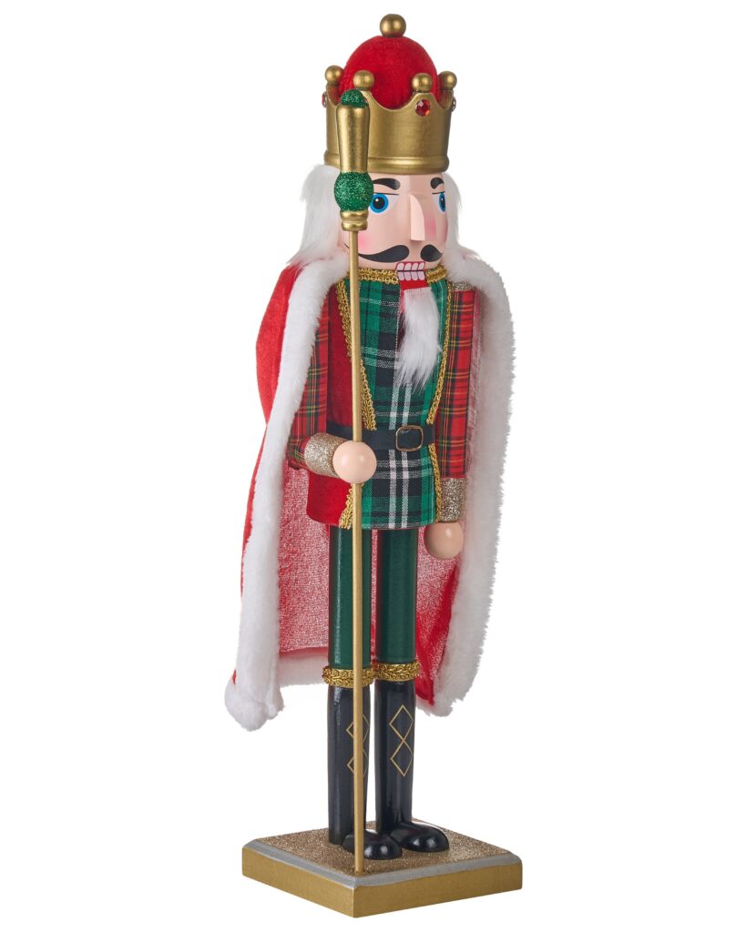 Figurka dekoracyjna HALLSJON Dziadek do orzechów 50 cm Czerwony/ zielony