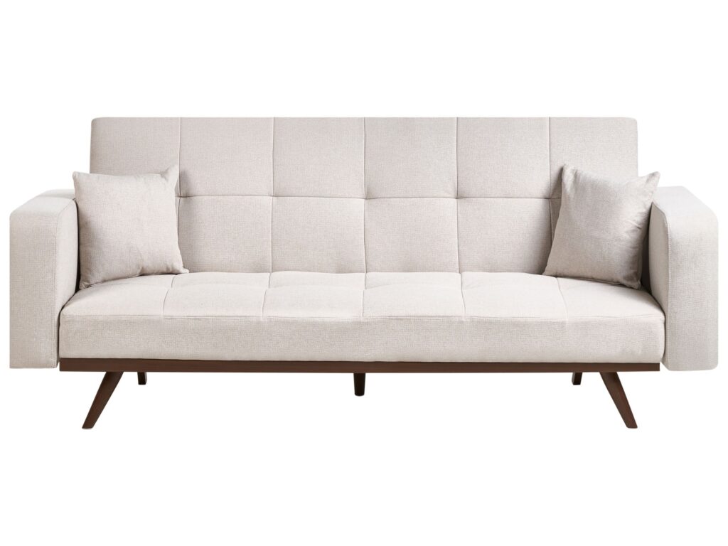 Sofa rozkładana dla 3 osób HJULBY Jasnobeżowy