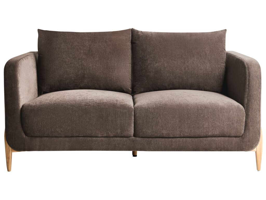 Sofa dla 2 osób GIMO Szenil Ciemnobrązowy