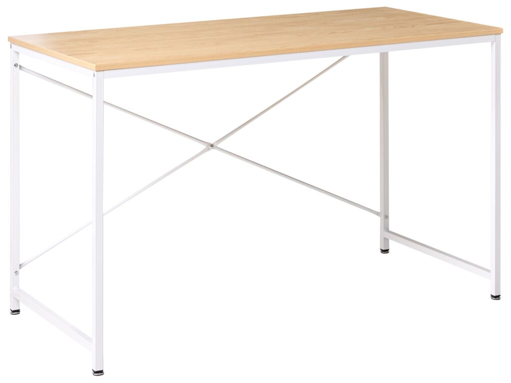 Biurko ANDASTE Jasny brąz/ biały 120 cm 60 cm