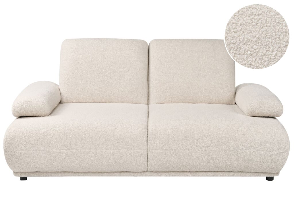 Sofa dla 2 osób NACKA Boucle Złamana biel