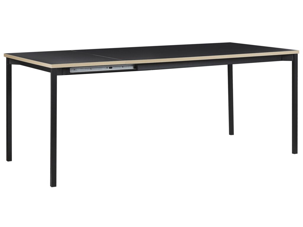 Stół konferencyjny rozkładany AVIS 90 cm 140/190 cm Czarny