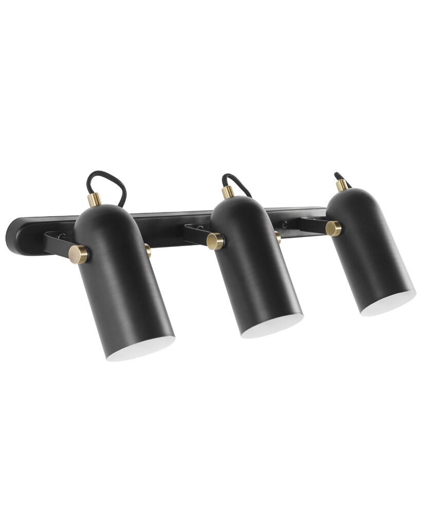 Lampa spot 3-punktowa TYRIA Regulowana Metal Czarny