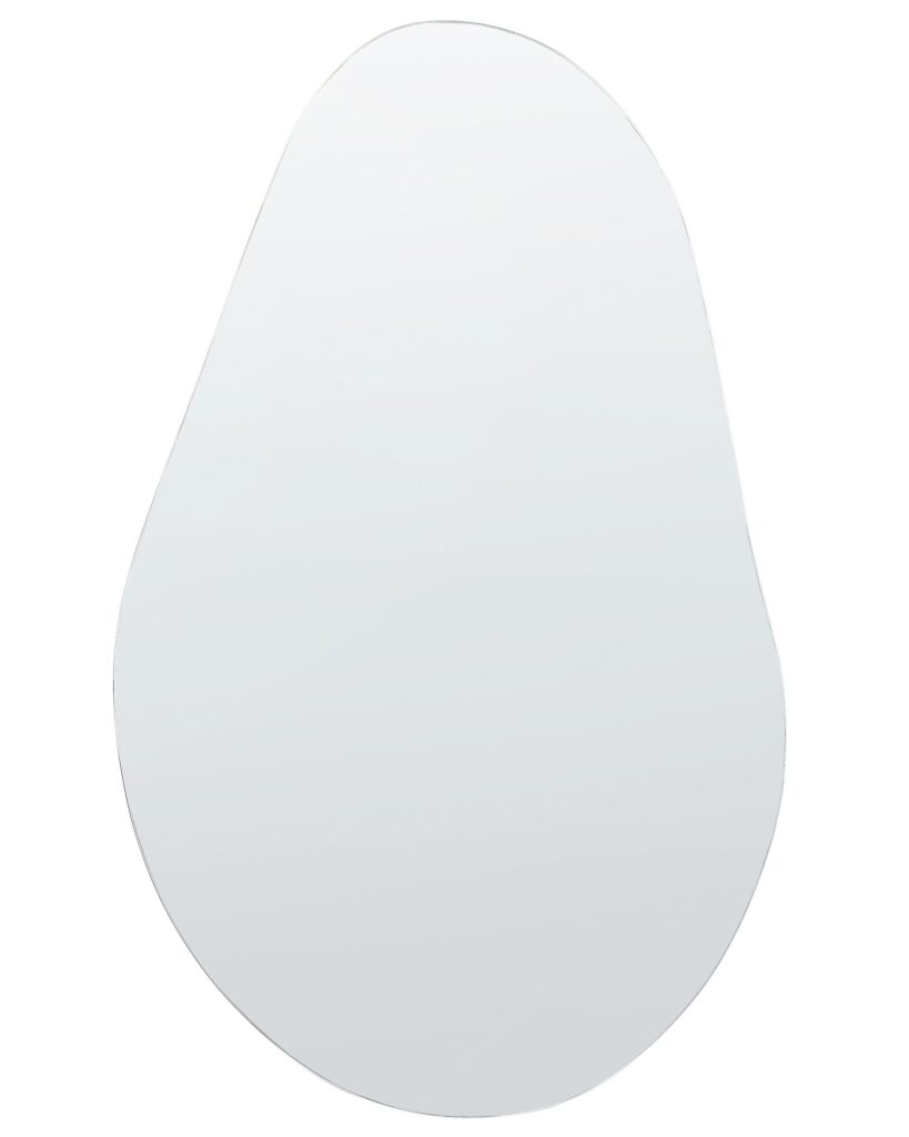 Lustro ścienne AUBAGNE 40 cm 65 cm Srebrny