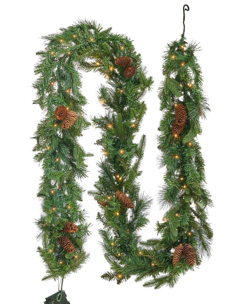 Świąteczna girlanda LED KAMERUN 270 cm Zielony