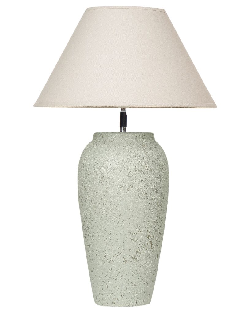 Lampa stołowa AMBLO Ceramika Złamana biel