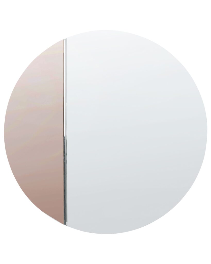 Lustro ścienne CHARRON 80 cm 80 cm Różowe złoto
