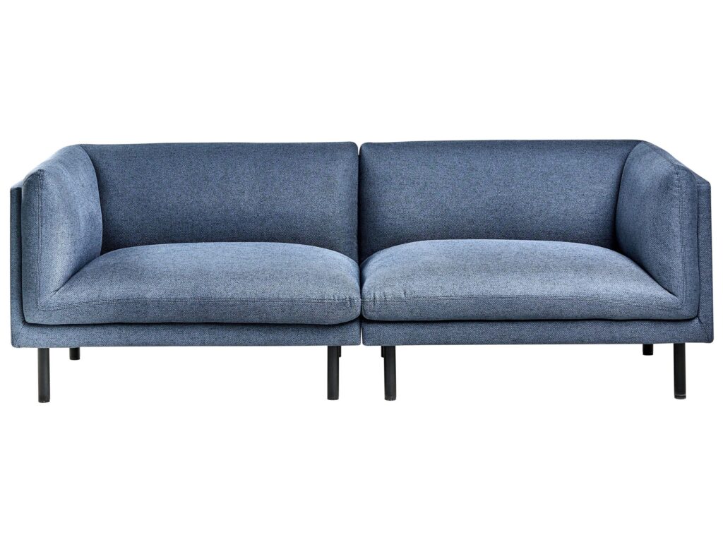 Sofa dla 3 osób VORGOD  Ciemnoniebieski